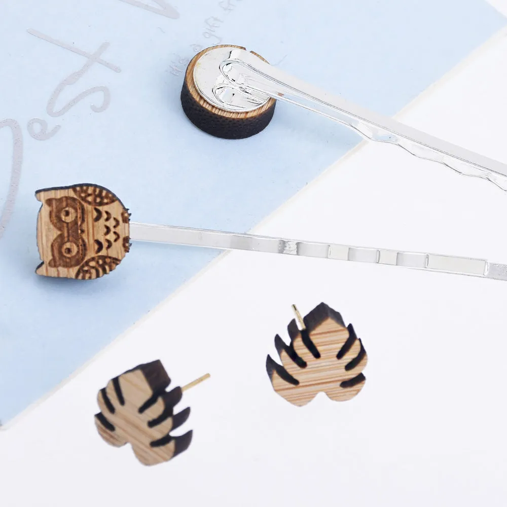 10*10mm Square Wood Charm Laser cut wooden earrings Laser Cut Wood Earring Supplies ear studs 6pcs 10261156