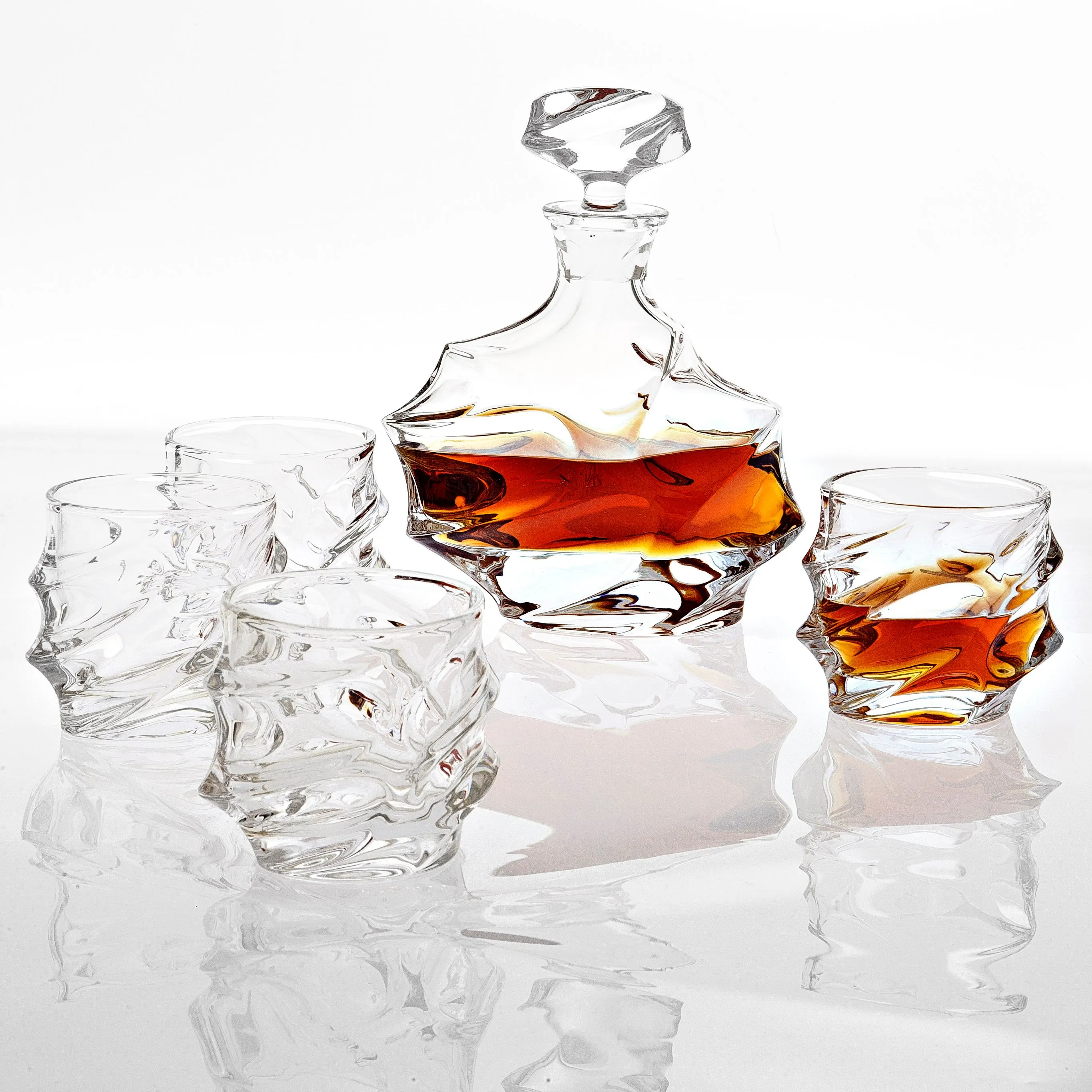 109091 - Decanter Set Gatsby Crystal S/5