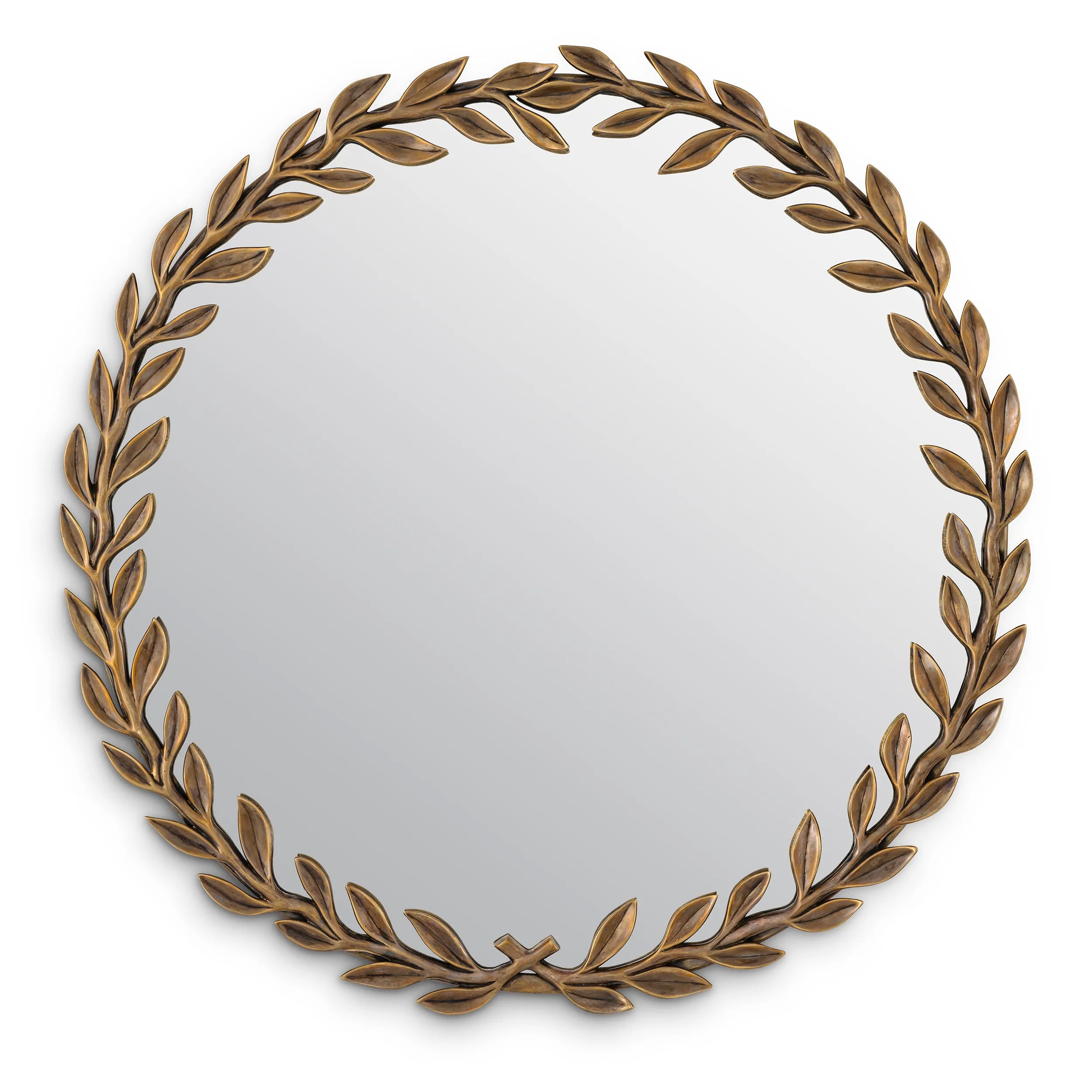 114932 - Mirror Duras vintage brass finish