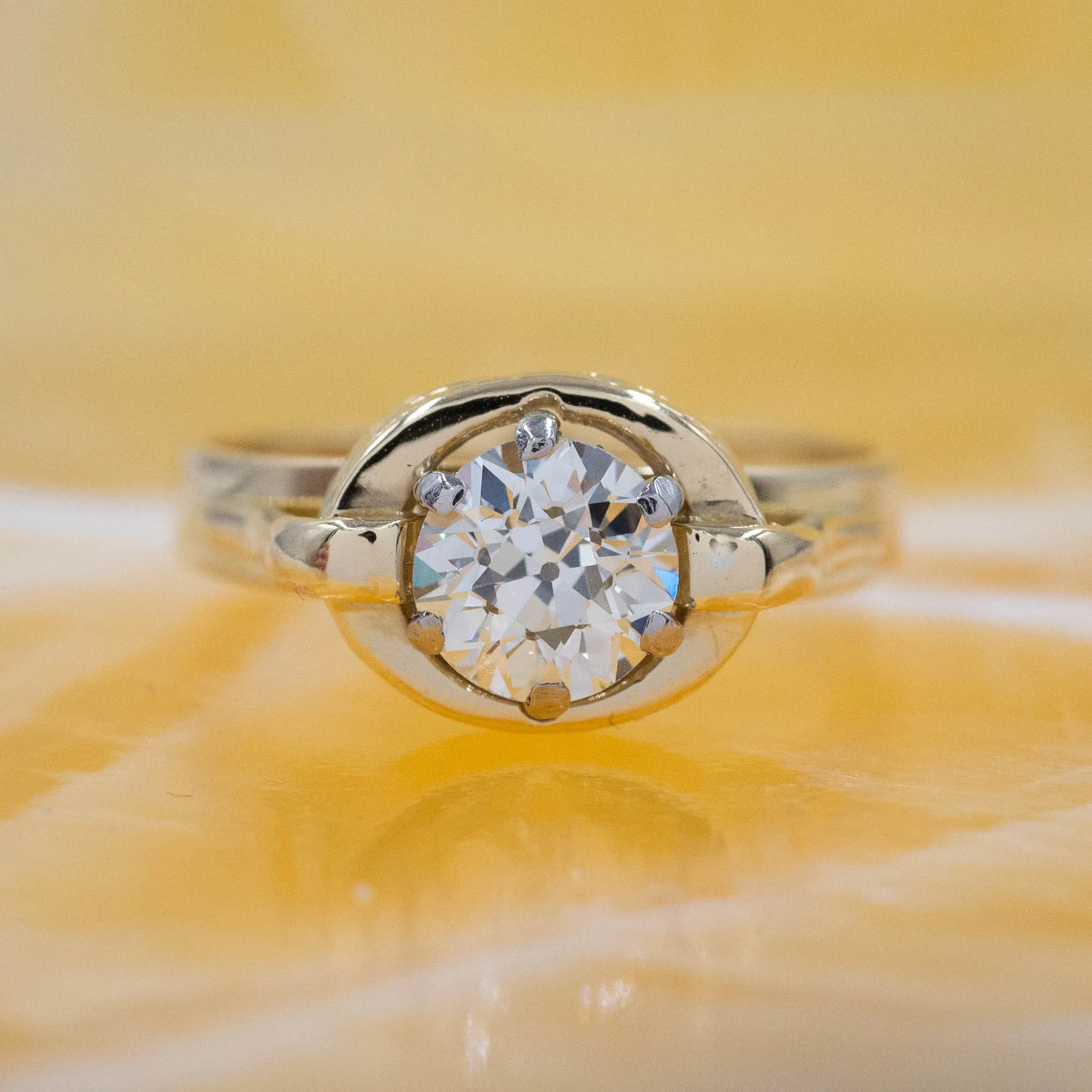 1.21 Carat Old European Diamond Ring c. 1980s