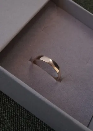14k Gold Light Weight Medium Plain Band