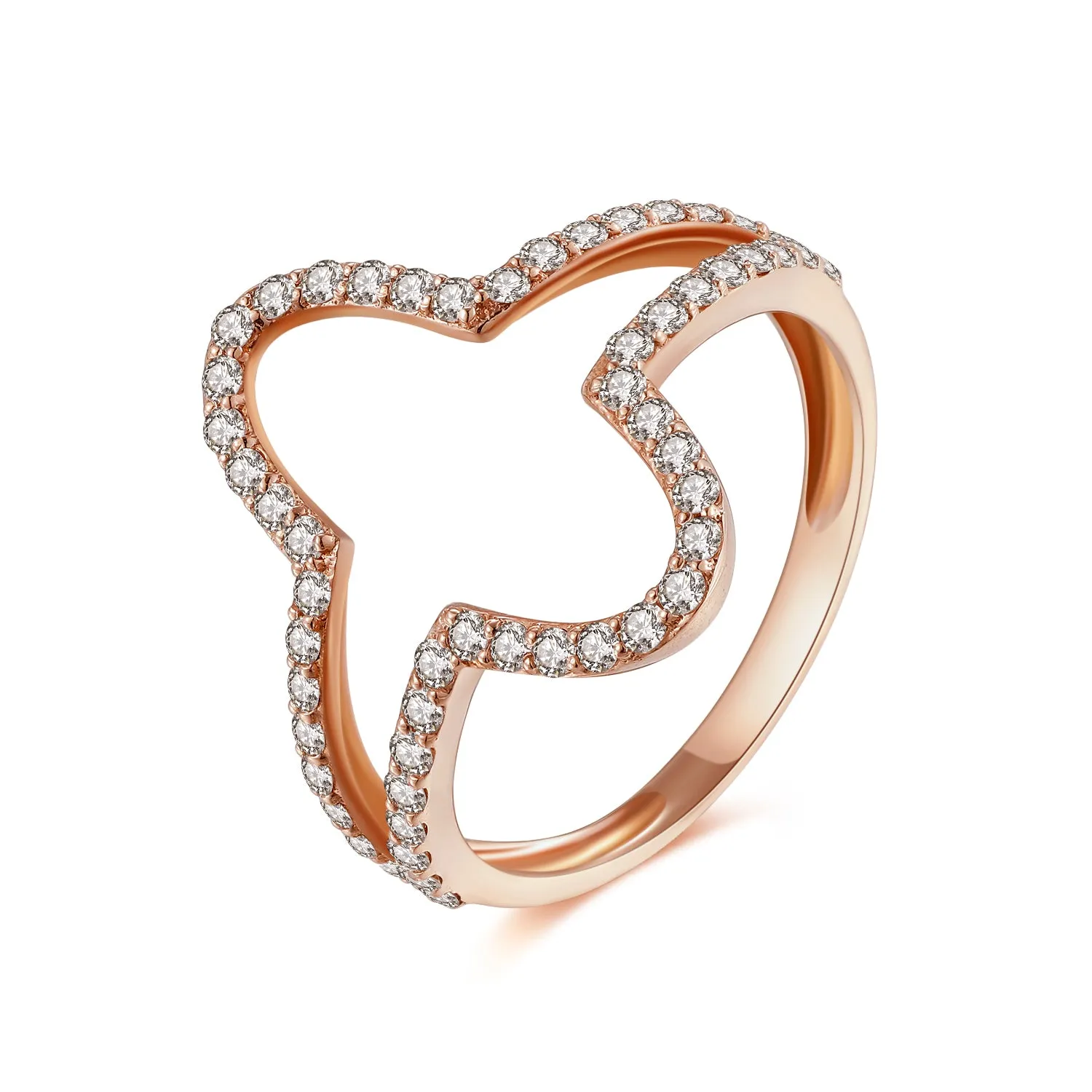 14K Solid Gold Ring Exclusively Handcrafted 0.604 Carat Natural Diamond (H-F Color, VS1-VS2 Clarity)
