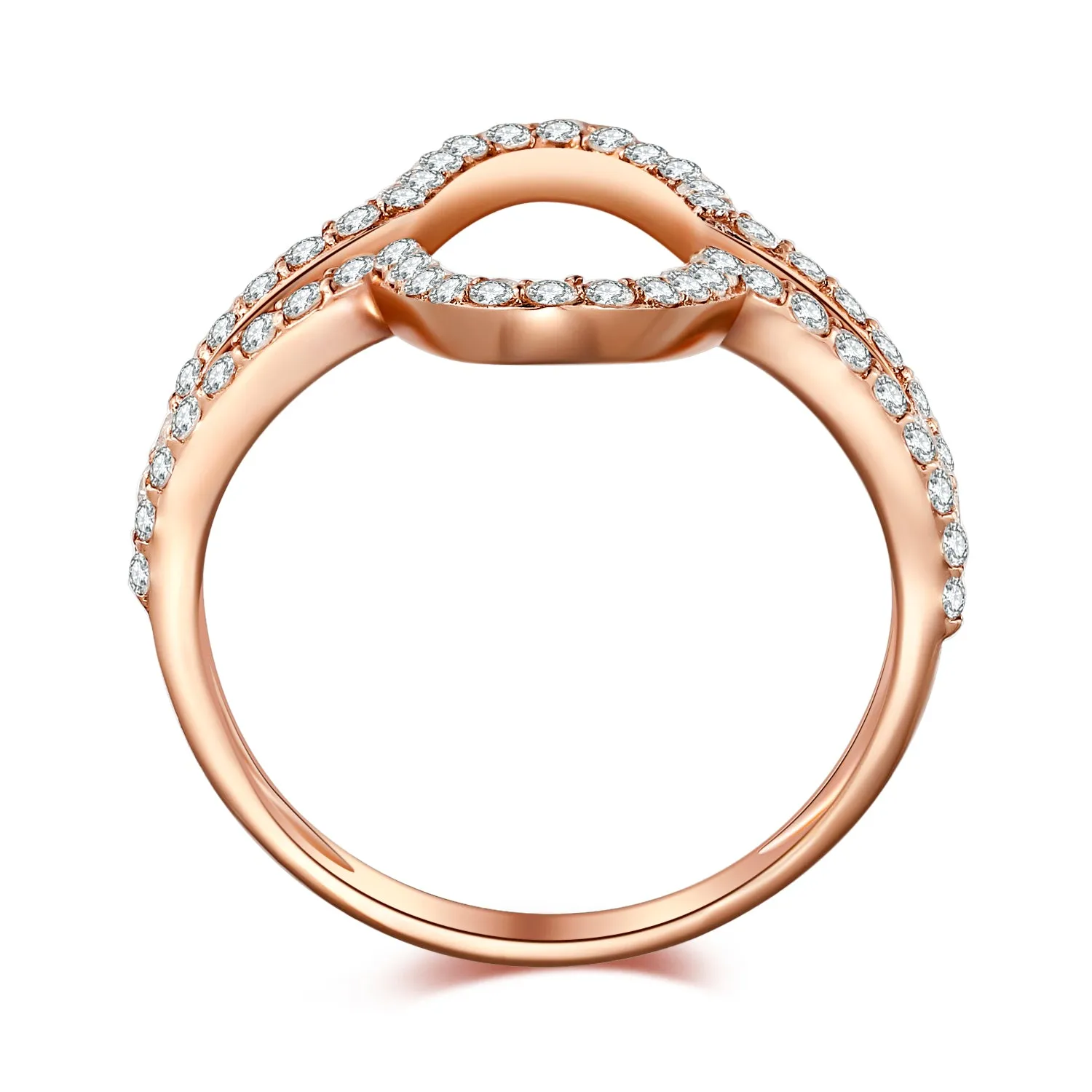 14K Solid Gold Ring Exclusively Handcrafted 0.604 Carat Natural Diamond (H-F Color, VS1-VS2 Clarity)