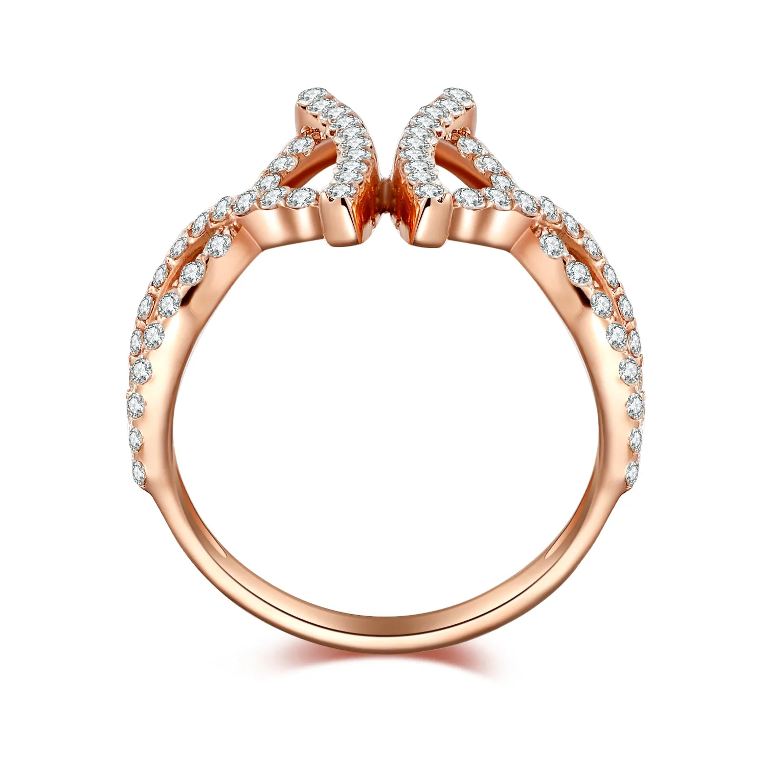 14K Solid Gold Ring Exclusively Handcrafted 0.739 Carat Natural Diamond (H-F Color, VS1-VS2 Clarity)