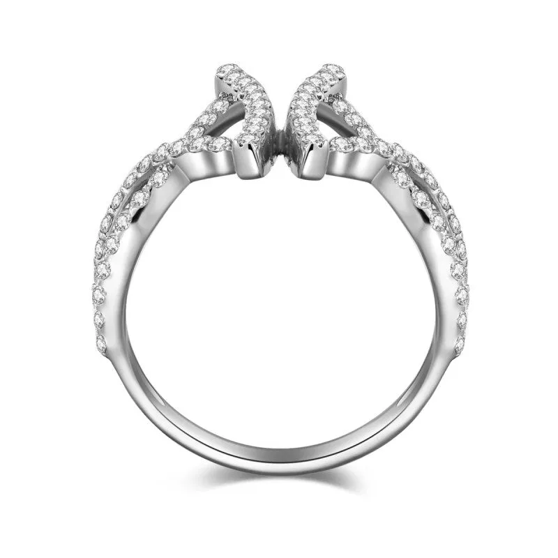 14K Solid Gold Ring Exclusively Handcrafted 0.739 Carat Natural Diamond (H-F Color, VS1-VS2 Clarity)