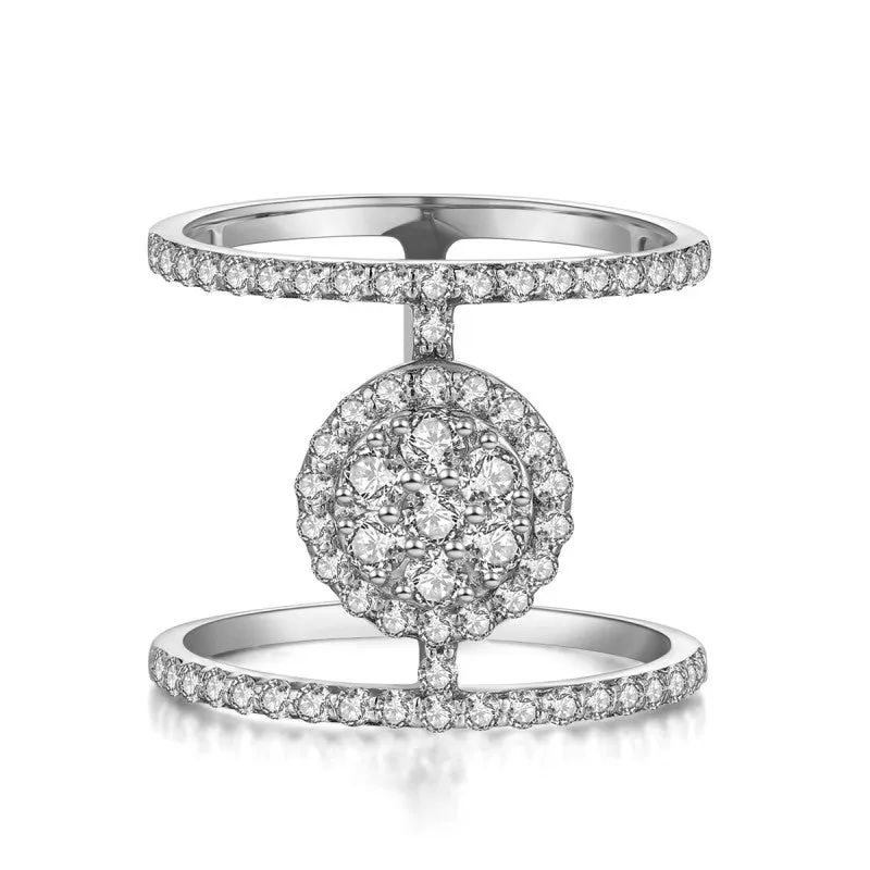 14K Solid Gold Ring Exclusively Handcrafted 0.921 Carat Natural Diamond (H-F Color, VS1-VS2 Clarity)