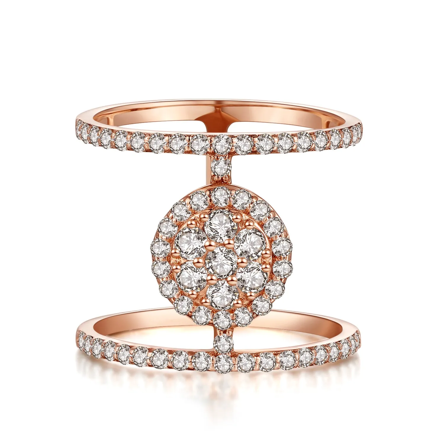 14K Solid Gold Ring Exclusively Handcrafted 0.921 Carat Natural Diamond (H-F Color, VS1-VS2 Clarity)