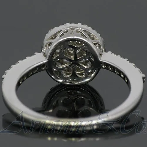 14K White Solid Gold Womens Diamond Cocktail Ring 0.63 Ctw