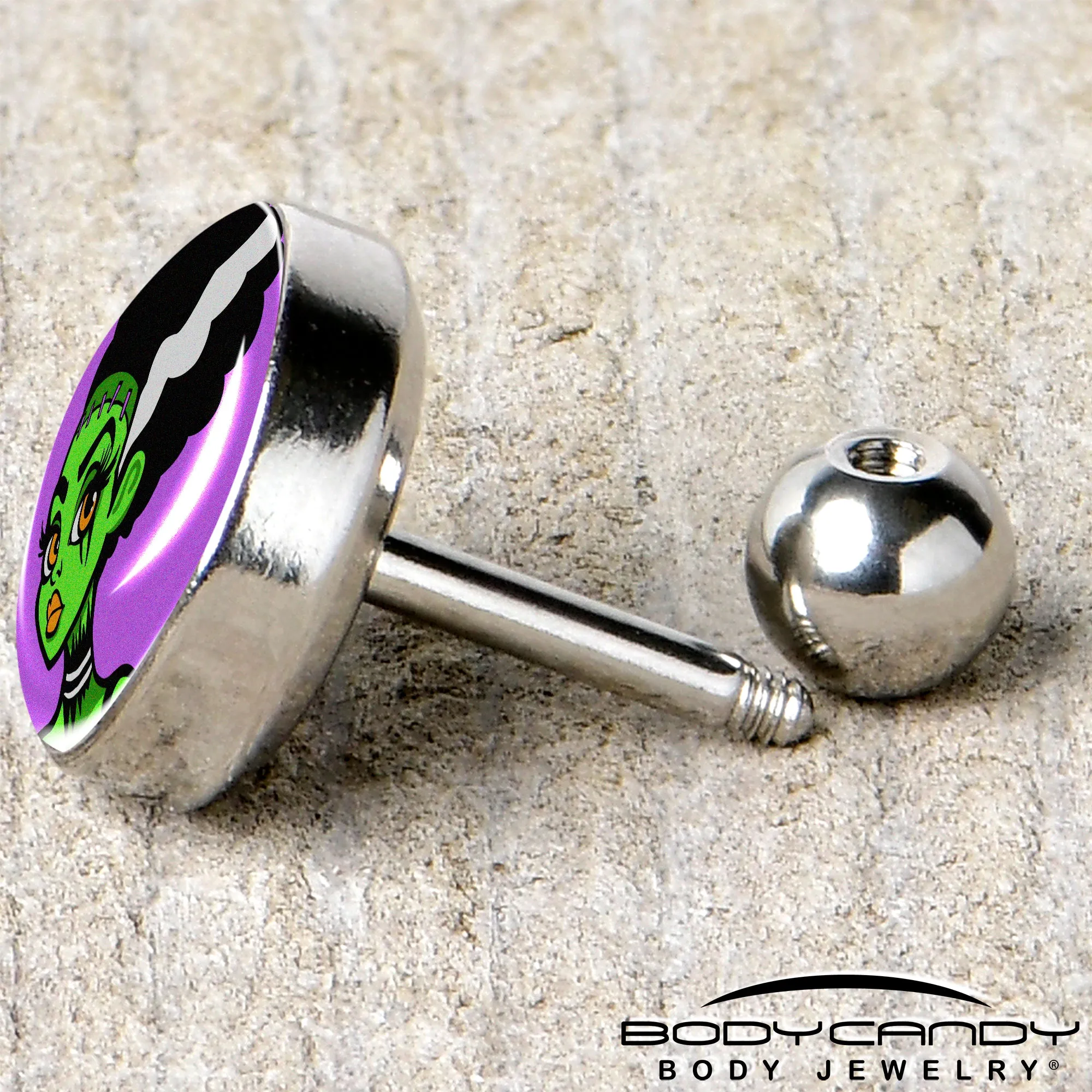 16 Gauge 1/4 Bride of Frankenstein Tragus Cartilage Earring