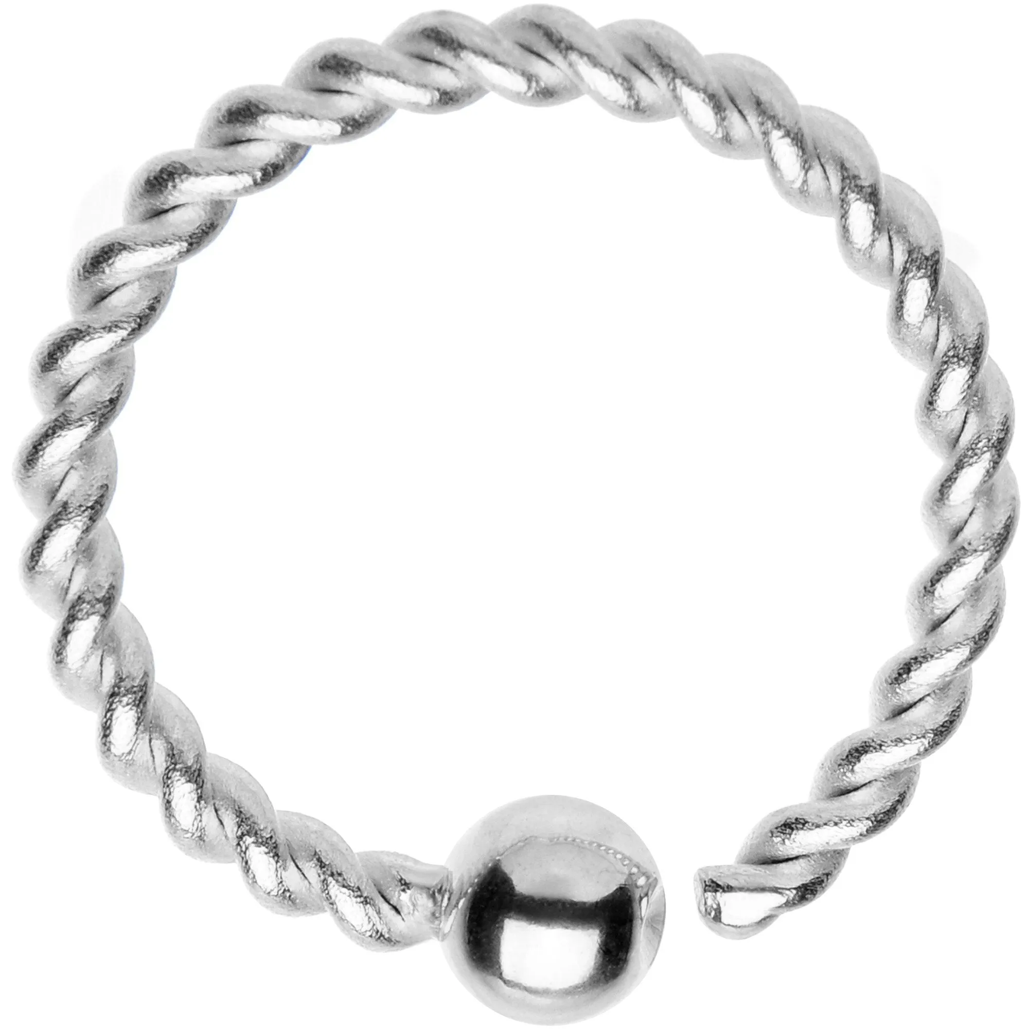 16 Gauge 3/8" So Twisted Captive Style Seamless Ring