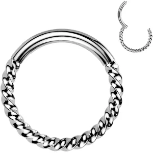 16 Gauge 5/16 Braided Style Precision Hinged Segment Ring