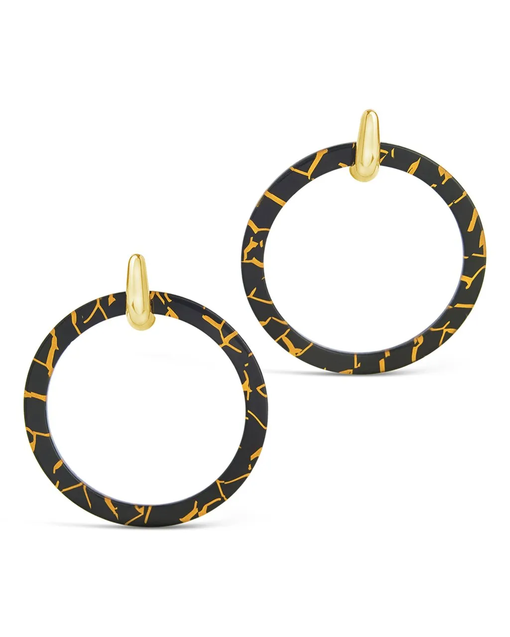 1.75" Circle Resin Stud Drops