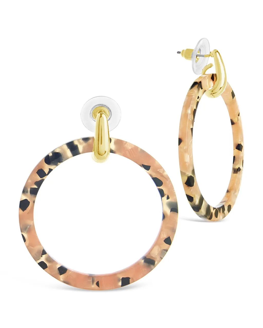 1.75" Circle Resin Stud Drops