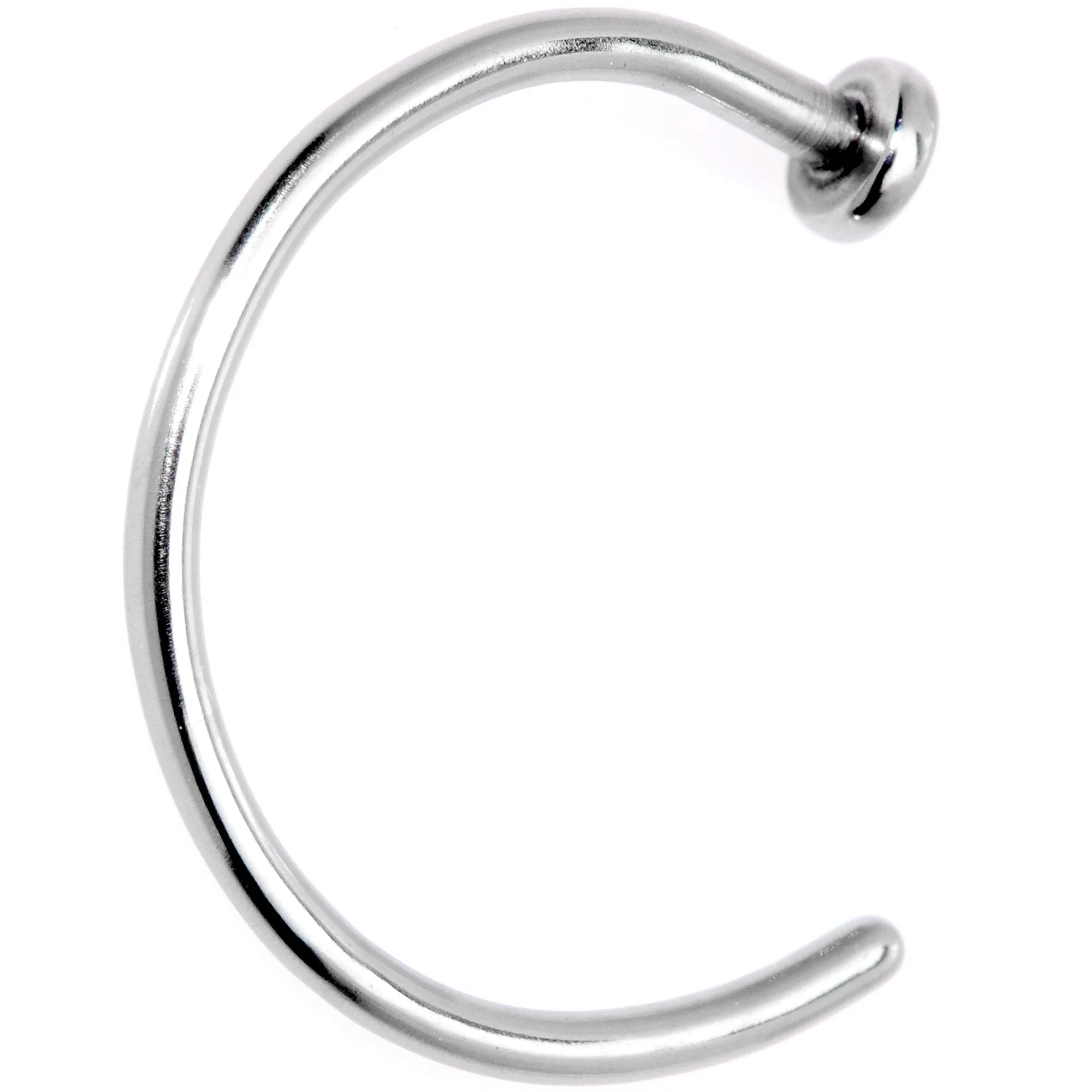 18 Gauge 3/8 Grade 23 Titanium Minimalist Nose Hoop