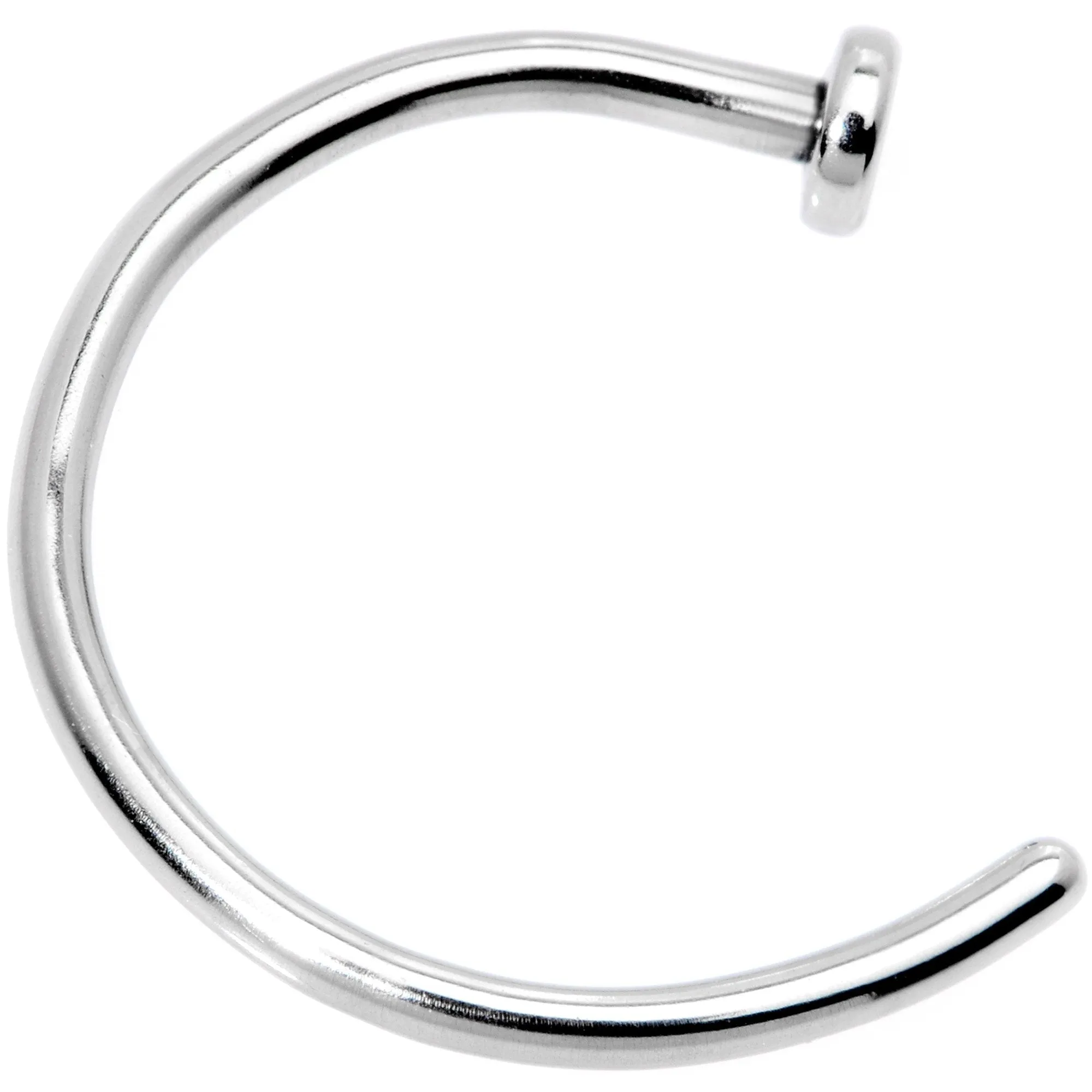 18 Gauge 3/8 Grade 23 Titanium Minimalist Nose Hoop
