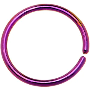 18 Gauge 3/8 Purple Anodized Annealed Steel Seamless Circular Ring