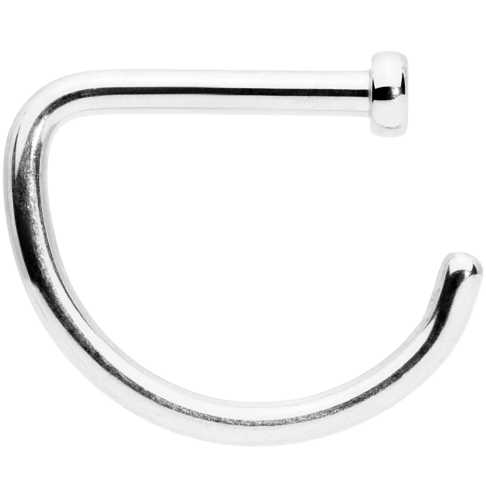 18 Gauge 5/16 Grade 23 Titanium D Shape Nose Hoop
