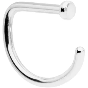 18 Gauge 5/16 Grade 23 Titanium D Shape Nose Hoop