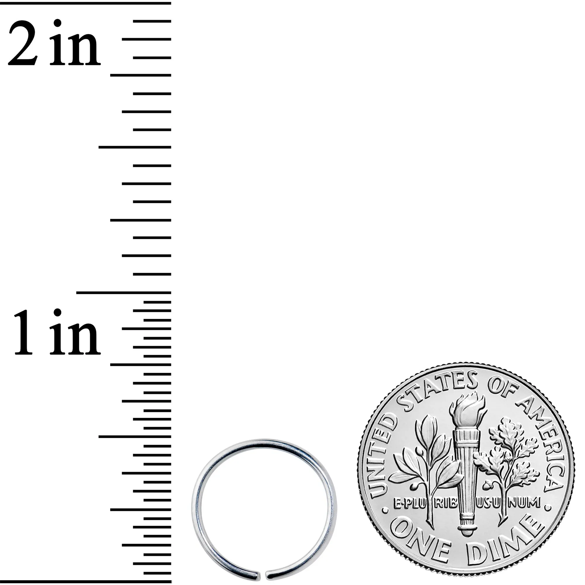 18 Gauge 7/16 Grade 23 Titanium Bendable Hoop Ring