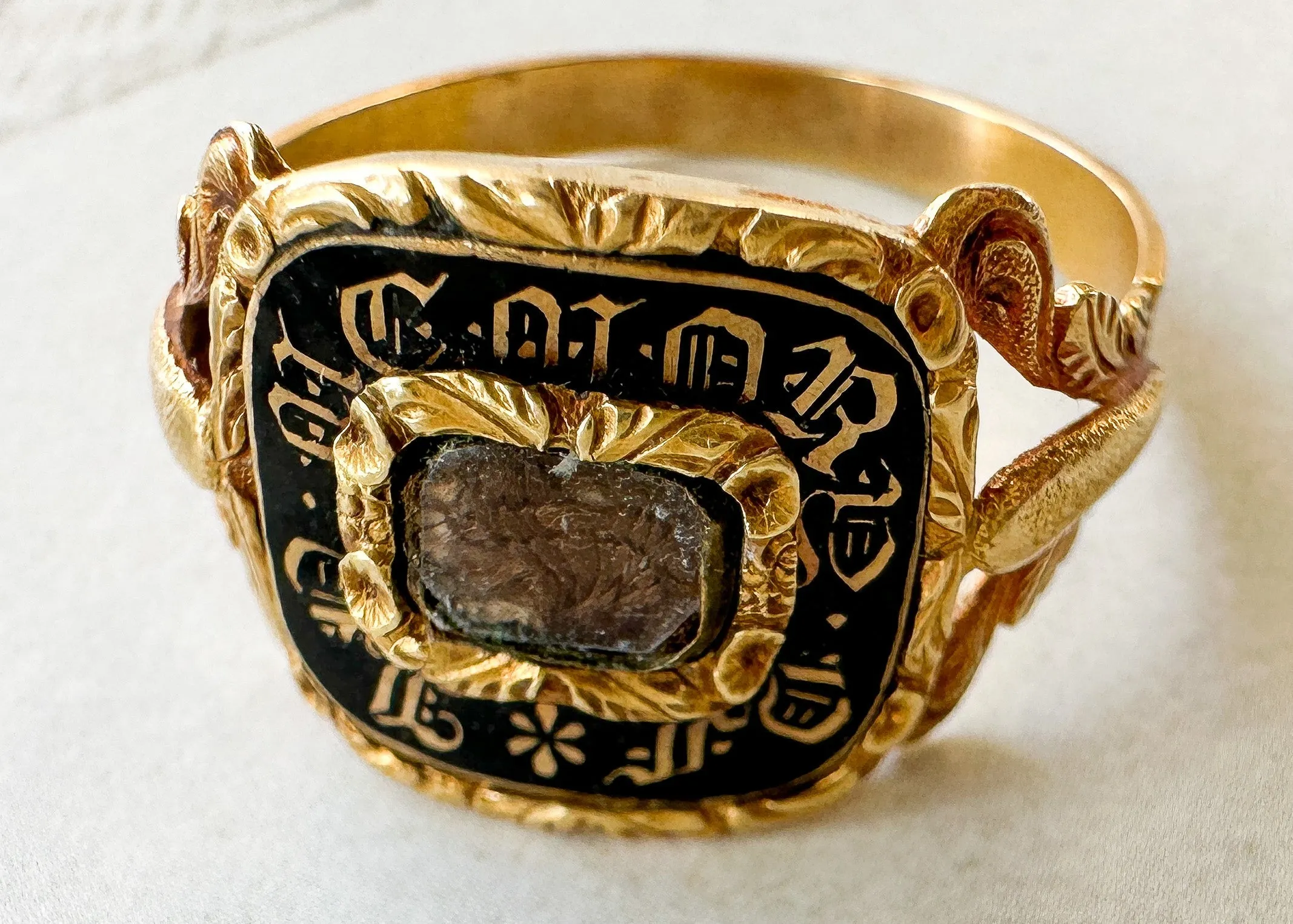 18k Georgian Mourning Ring