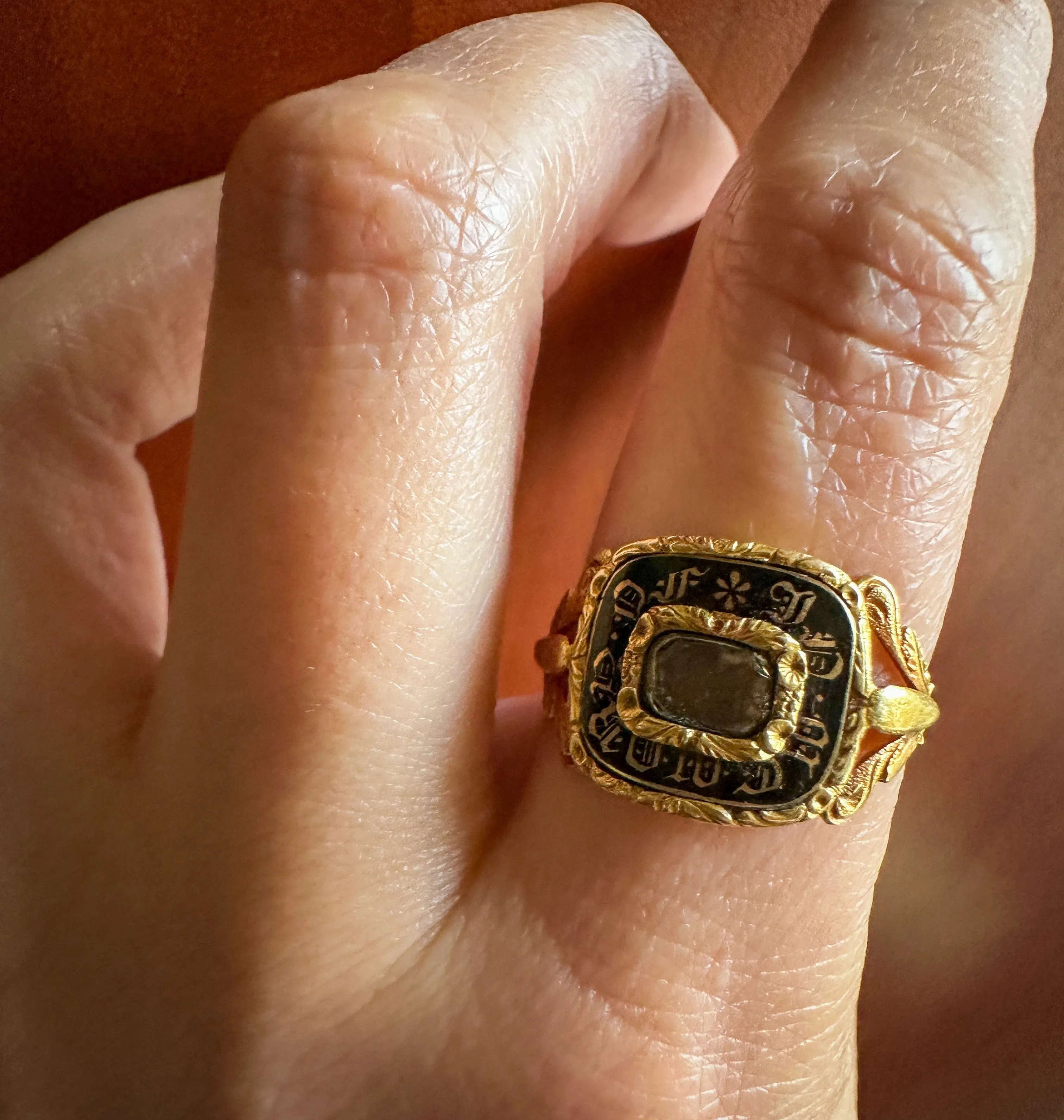 18k Georgian Mourning Ring