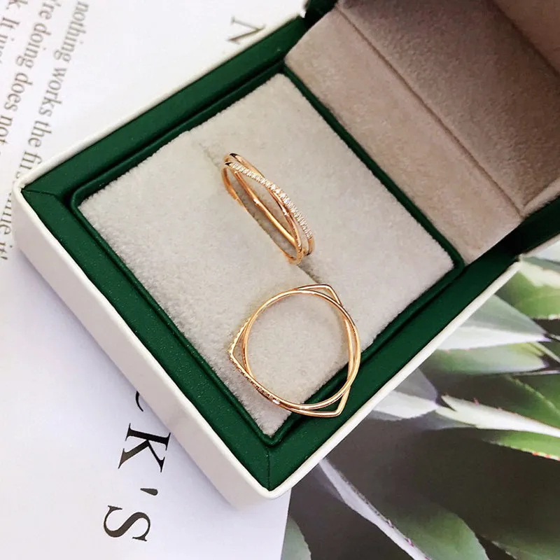 18K Gold Simplicity exquisite Diamond Ring Exclusively Handcrafted 0.078 Carat Natural Diamond (H-F Color, VS1-VS2 Clarity)