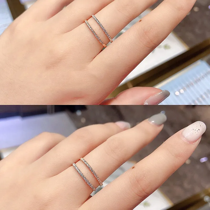 18K Rose Gold Diamond Classic Half Eternity Ring Exclusively Handcrafted 0.3 Carat Natural Diamond (H-F Color, VS1-VS2 Clarity)