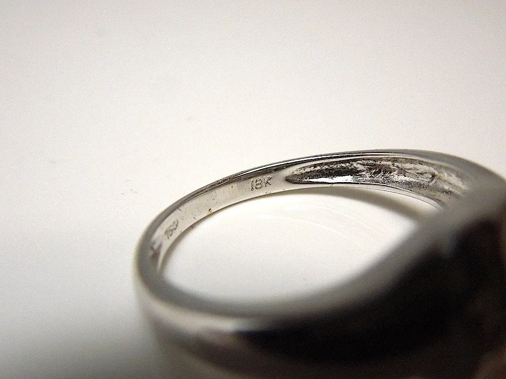 1960's Vintage Double Pearl Ring - White Gold - Diamond