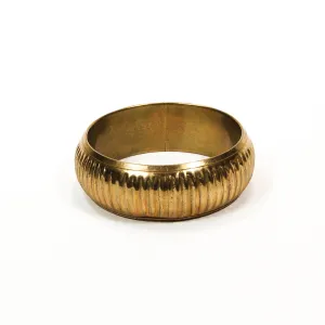 1970's Ribbed Brass Bangle