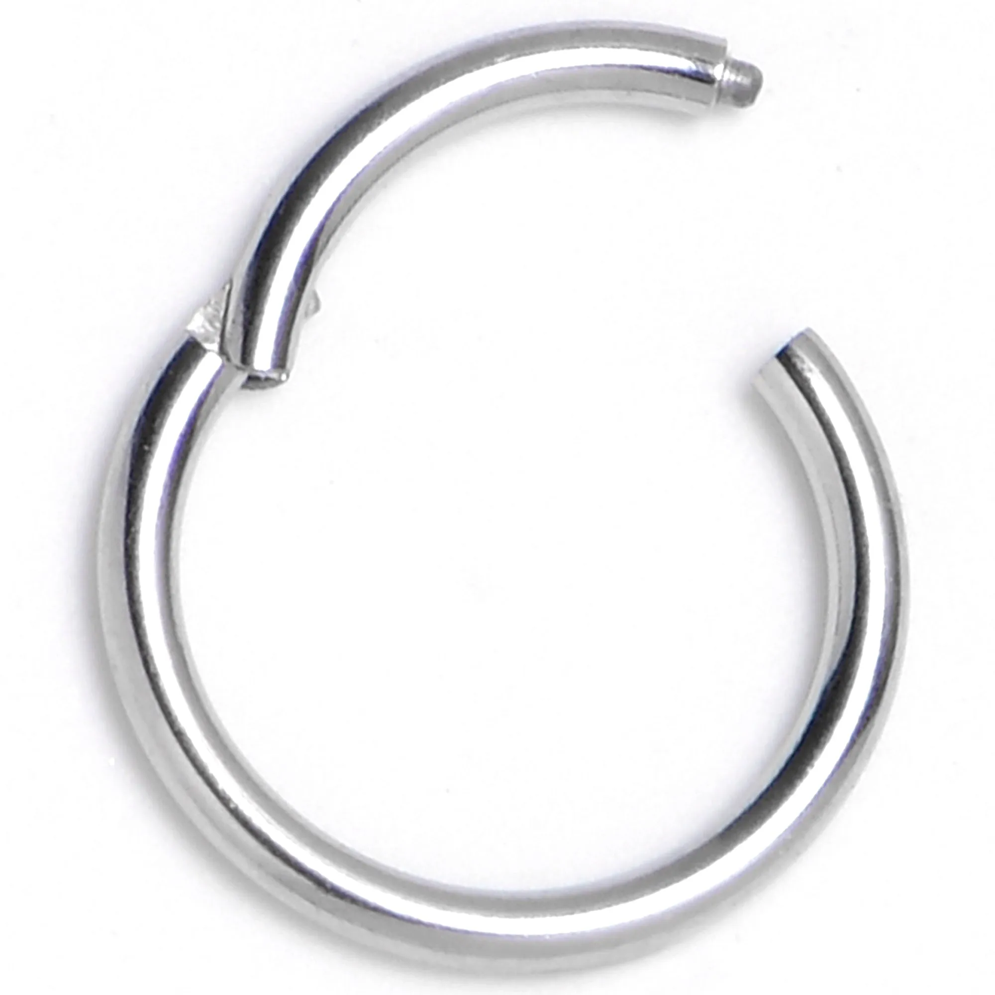 20 Gauge 1/4 316L Surgical Steel Precision Hinged Segment Hoop