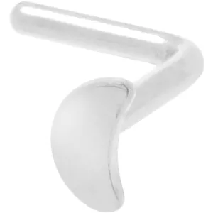20 Gauge 1/4 ASTM F-136 Implant Grade Titanium Moon End L Shape Nose Ring