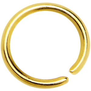 20 Gauge 1/4 Gold IP Annealed Steel Seamless Circular Ring