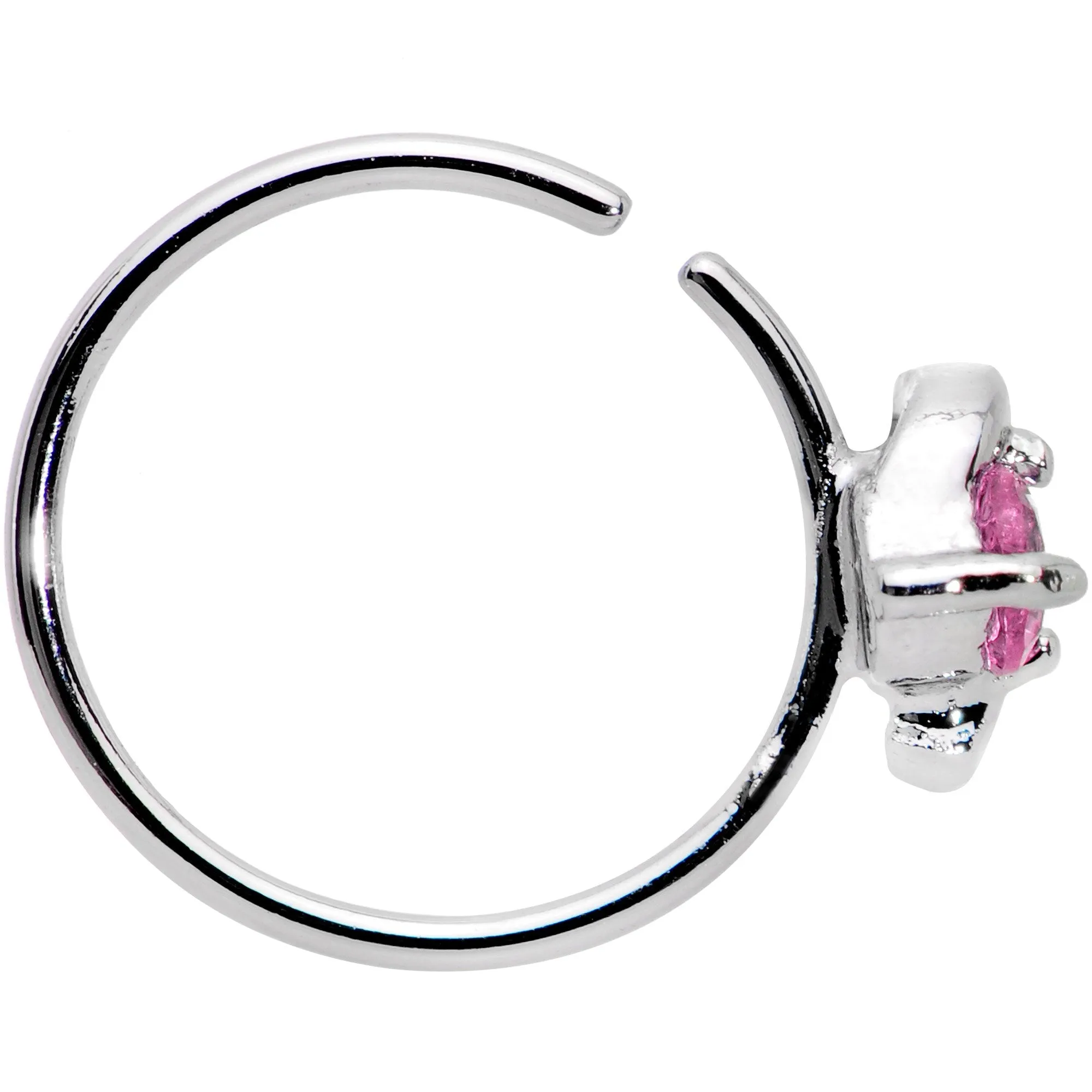 20 Gauge 3/8 Pink Gem Sassy Seamless Circular Ring