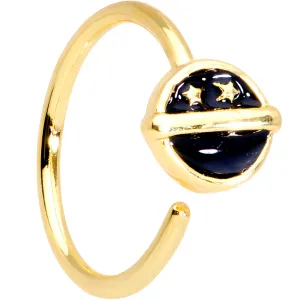 20 Gauge 5/16 Gold Tone Starry Sky Seamless Circular Ring