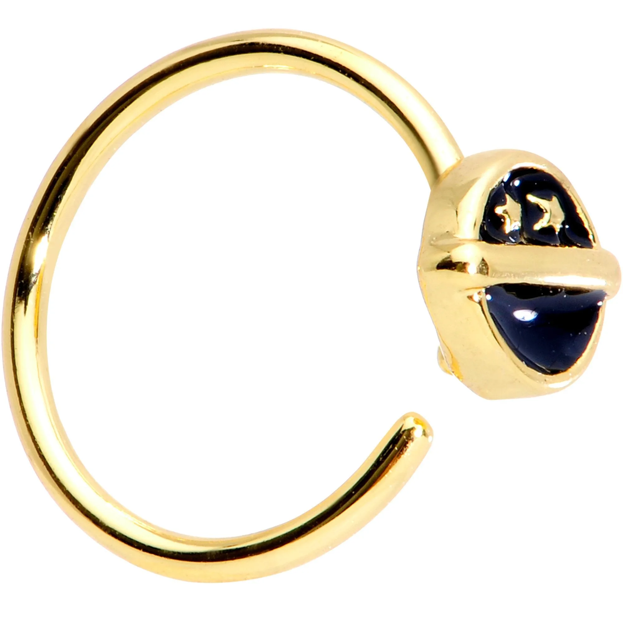 20 Gauge 5/16 Gold Tone Starry Sky Seamless Circular Ring
