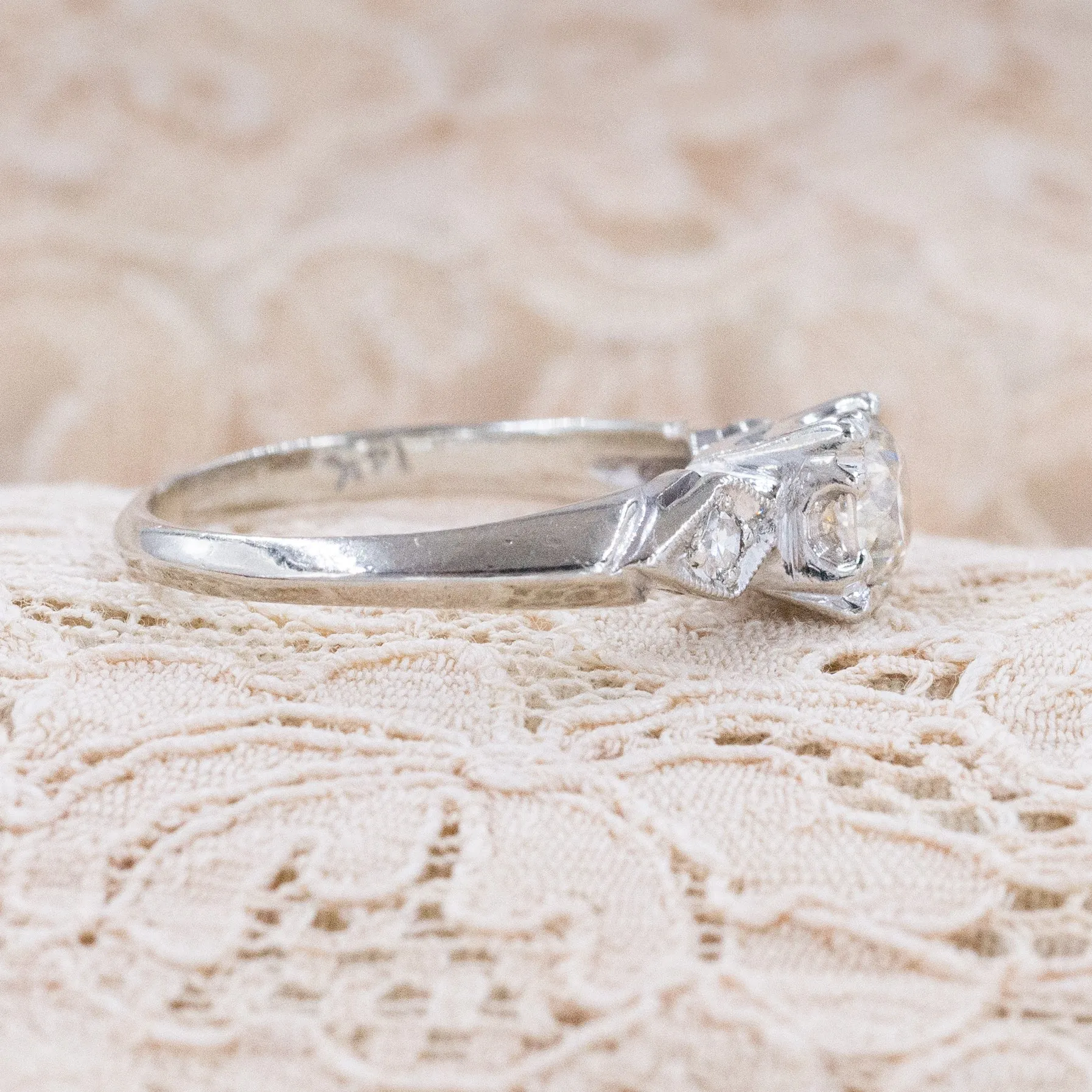 .70 Carat Old European-Cut Diamond Ring C. 1940s