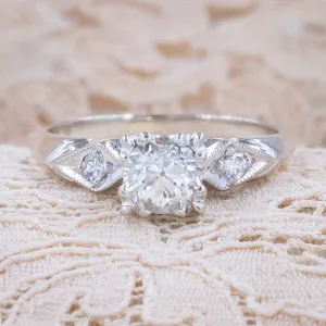 .70 Carat Old European-Cut Diamond Ring C. 1940s