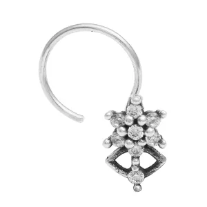925 Sterling Silver Oxidized Nose Pin For Women Tiny Nose Pin Indian Traditional Nose Pin