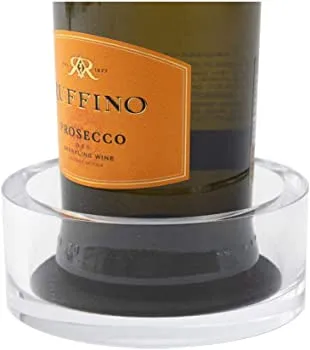 Acrylic Wine Bottle Coaster in Crystal Clear