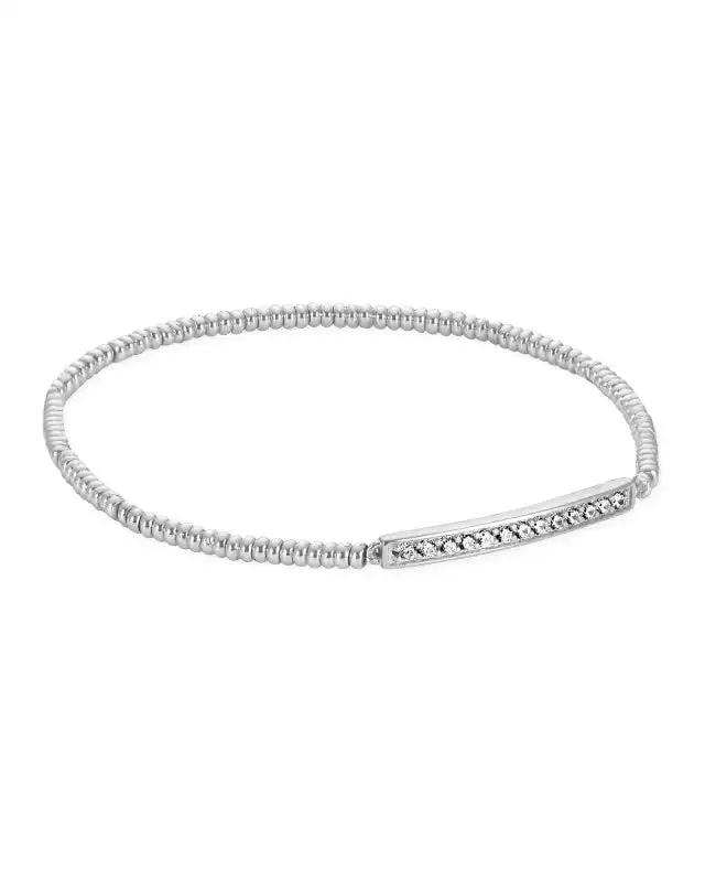 Addison Stretch Bracelet in Silver