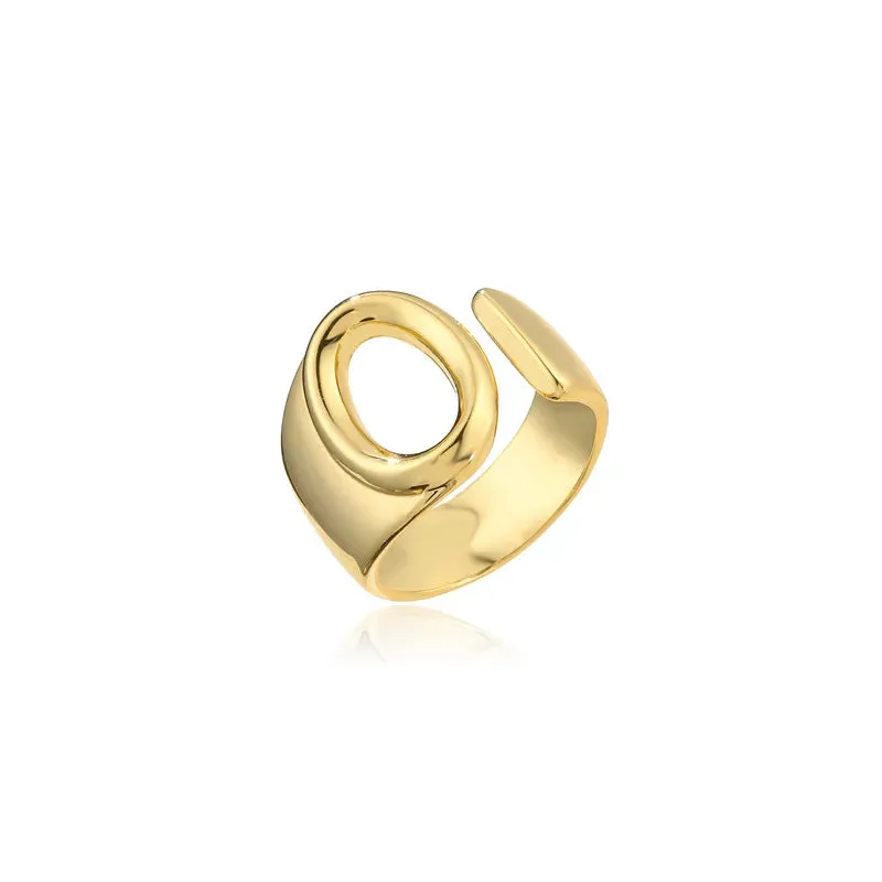 Adjustable Opening Ring Initials