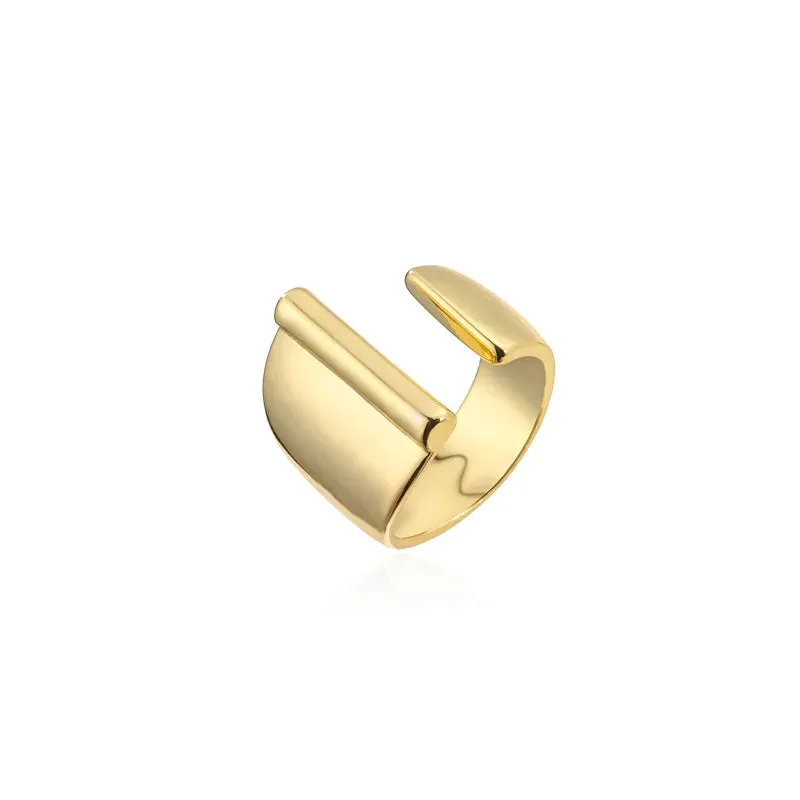 Adjustable Opening Ring Initials