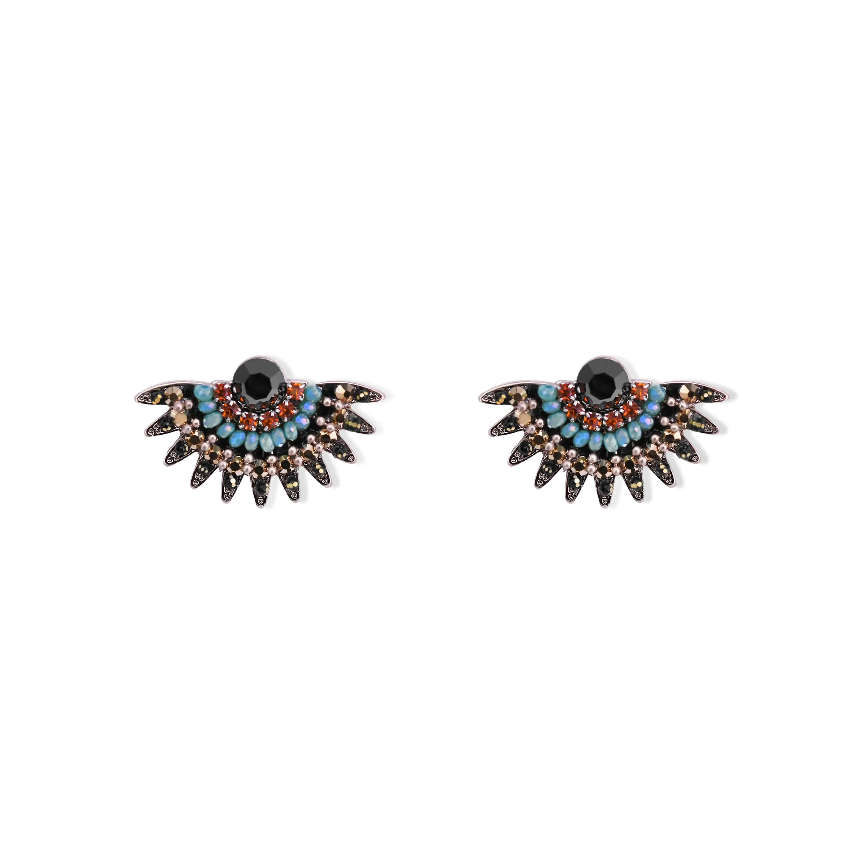 Amerindian Eagle Feather Earrings