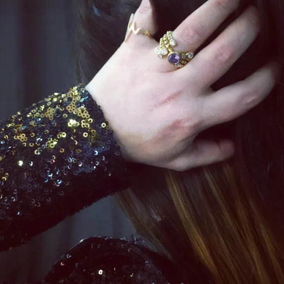 AMOUR HEARTBEAT RING 18KR