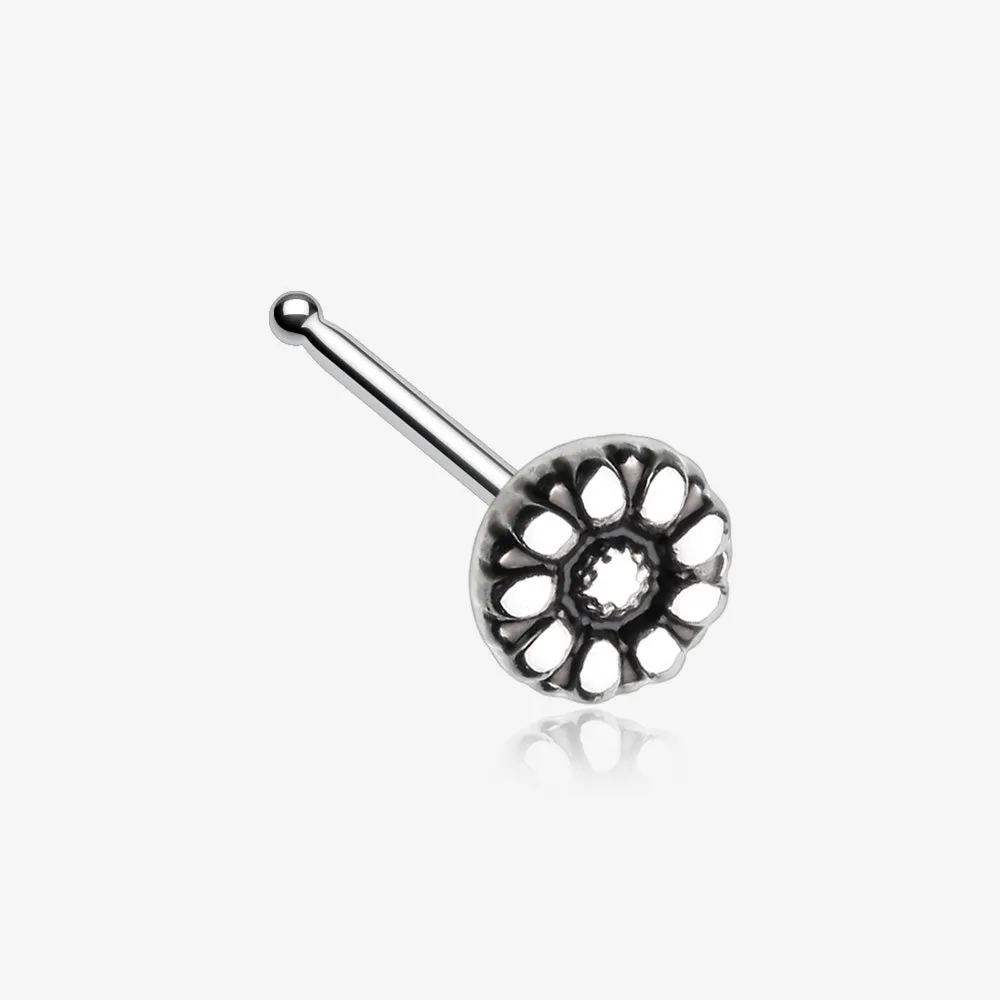 Antique Daisy Nose Stud Ring
