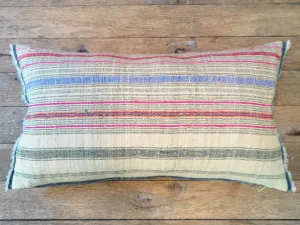 artisan linen textile - one of a kind pillow