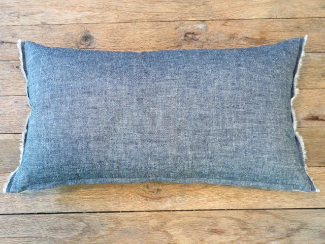 artisan linen textile - one of a kind pillow