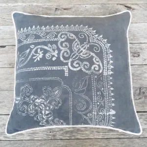 artisan made batik - one of a kind pillow