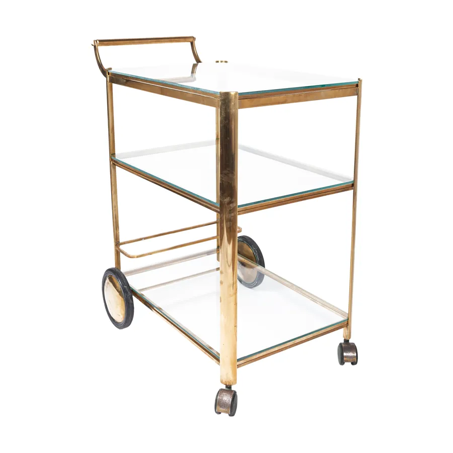Bass Bar Cart by Jaques Quinet for Maison Malabert, 1970
