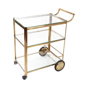 Bass Bar Cart by Jaques Quinet for Maison Malabert, 1970